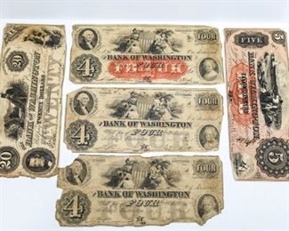 Bank of Washington and Bank of Wilmington Notes