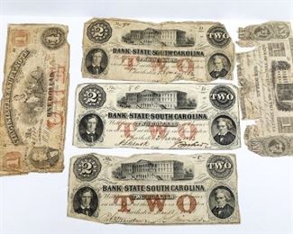 Virginia Treasury and Bank State of South Carolina Notes