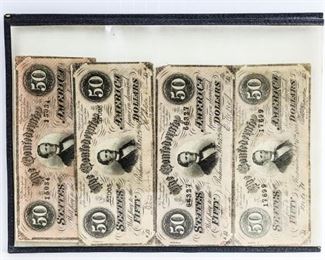 Confederate States of America Richmond $50 Notes
