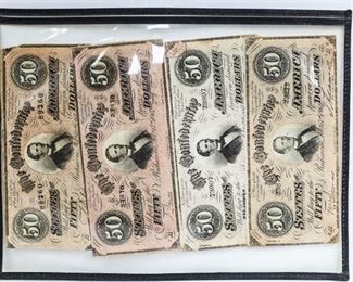 Confederate States of America Richmond $50 Notes
