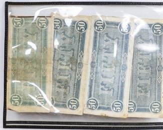 Confederate States of America Richmond $50 Notes

