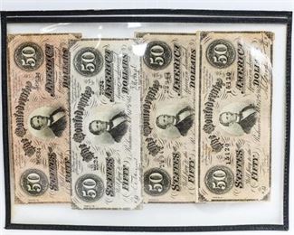 Confederate States of America Richmond $50 Notes
