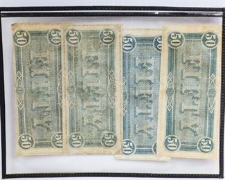 Confederate States of America Richmond $50 Notes
