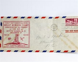 Wright Memorial Stamps 1949
