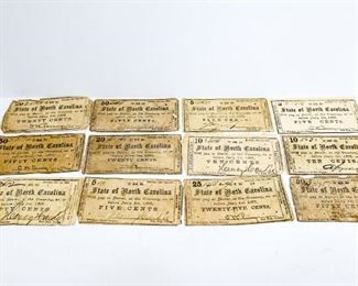 State of North Carolina Fractional Currency Notes