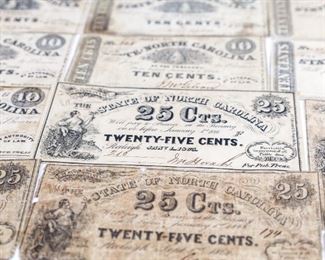 State of North Carolina Fractional Currency Notes