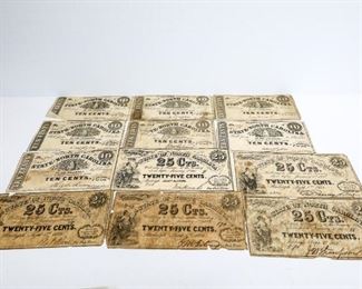 State of North Carolina Fractional Currency Notes