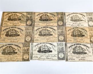 State of North Carolina Fractional Currency Notes