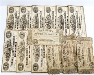 State of North Carolina $1 and $2 Notes