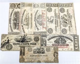 Bank of Cape Fear and State of North Carolina Notes