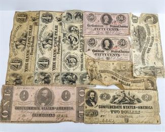 Confederate Notes and Fractional Currency