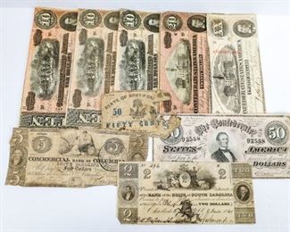 Confederate Notes and Fractional Currency