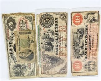 Bank of Lexington and Bank of Clarendon Notes