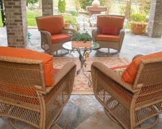 Martha Stewart Outdoor Living Swivel Rocker Set