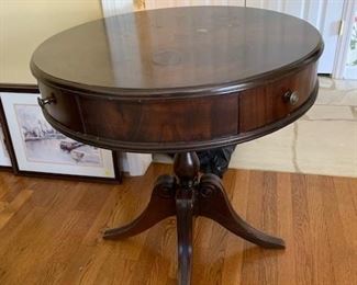 Antique Round Table with drawers