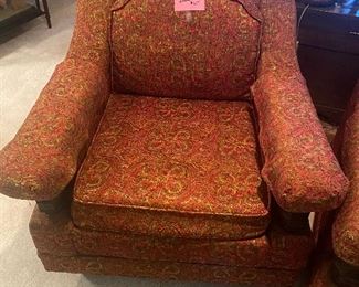 Flex Steel Vintage sofa and matching chair, Super MCM!