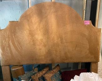 King size upholstered platform bed