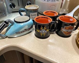 Harley Davidson collector mugs