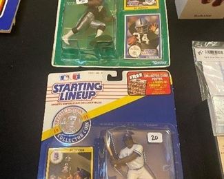 BO Jackson Football and baseball figures