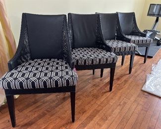 Wicker / Leather / Cloth chairs