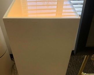 Pair Lighted Pedestals