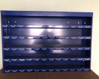 Metal hardware display unit.