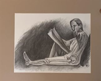 Reflection of an inner self? In a mat - just needs a frame!