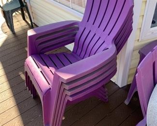 Outdoor Adirondack chairs