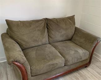 Microsuede love seat