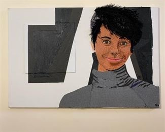 Mixed media with found objects