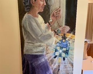 Mixed media with found objects