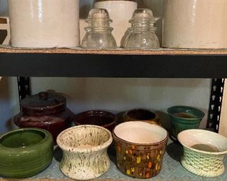 Pottery Planters, Insulators