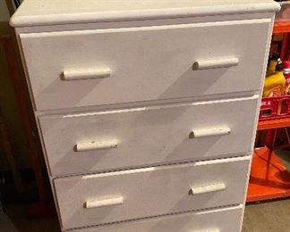 Vintage White Chest of Drawers