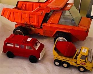 Vintage Metal Tonka & Buddy L - Plastic Rescue Van 