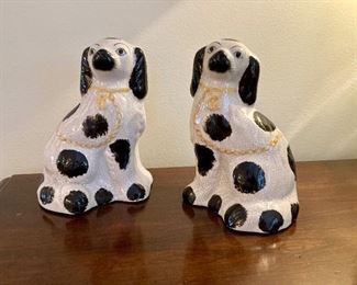 Fitz and Floyd Staffordshire dogs