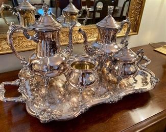 Towle silver plate tea set
