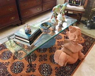 Metal and Glass Coffee Table