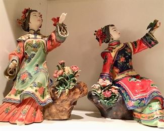Shi Wan Porcelain Lady Figurines