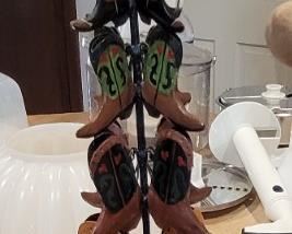 Cowboy boot Christmas tree