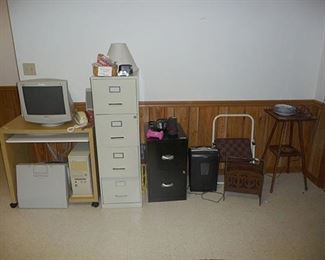 Computer Equip., File Cabinets & Misc.