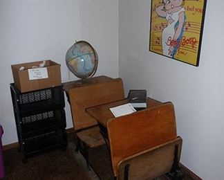 Antique School Desks