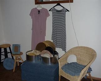 Wicker Chair & Hats