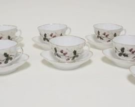 1011	DEMITASSE CUPS & SAUCERS, LOT OF 12
