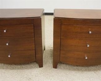 1026	2 BROWNSTONE 3 DRAWER NIGHTSTANDS, CONTEMPORARY, APPROXIMATELY 33 IN WIDE X 23 IN DEEP X 30 N HIGH
