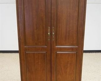 1027	LANE CEDAR LINED WARDROBE, 2 DOOR & ONE DRAWER W/ADJUSTABLE SHELF, APPROXIMATELY 38 IN WIDE X 24 IN DEEP X 74 IN HIGH
