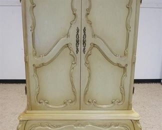 1038	FRENCH PROVINCIAL WARDROBE, PAINTED, 2 DOOR & 2 DRAWER, APPROXIMATELY 42 IN WIDE X 22 IN DEEP X 78 IN HIGH
