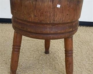 1145	ROUND BUTCHER BLOCK, 23 IN DIAMETER X 30 1/2 IN HIGH
