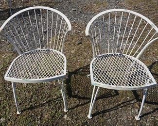 1151	PAIR OF IRON PATIO CHAIRS
