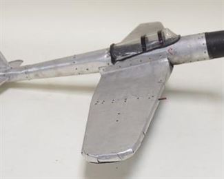 1226	ALUMINUM OVER WOOD MODEL ARIPLANE, 20 1/2 IN LONG, WINGSPAN 23 1/2 IN
