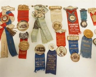 1253	15 FIRE BADGES ICLUDES PHOTO BUTTONS, FLEMINGTON & OTHER NJ
